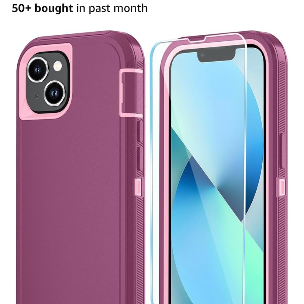 iPhone 14 phone case and screen protector